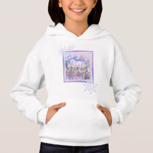 ein lila Paradies & Schnee Hoodie