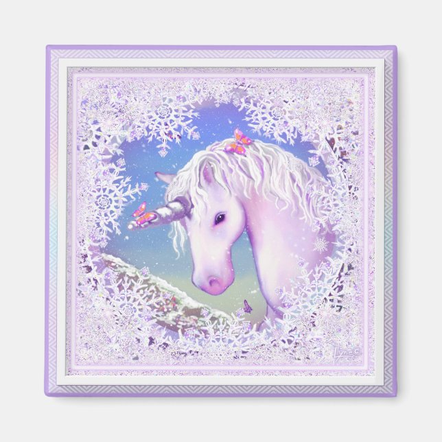 Ein lila Paradies & Schnee Magnet (Vorne)