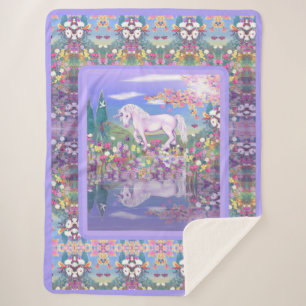 Ein lila Paradies Sherpadecke