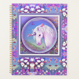 ein lila Paradiesplaner Planer