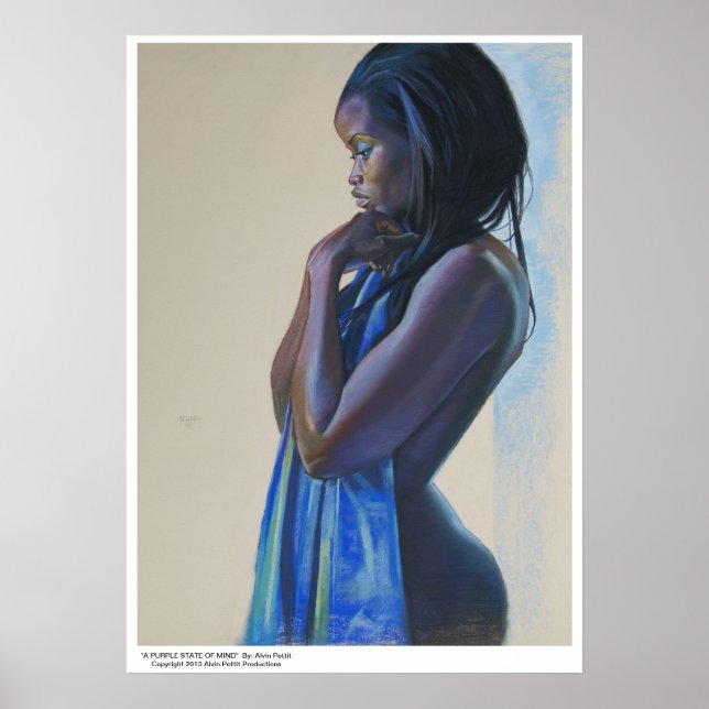 "Ein LILA STAAT des Geistes" von: Alvin Pettit Poster (Vorne)