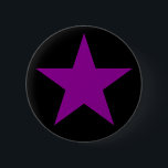 Ein Lila Stern des Anarcha-Feminismus Button<br><div class="desc">Ein ikonisches Symbol des Anarcha-Feminismus.</div>
