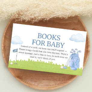 Ein Little Putter Golf Baby Shower Bücher für Baby Begleitkarte