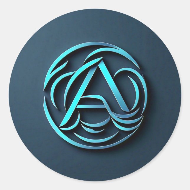 ein Logo-Aufkleber Runder Aufkleber (Vorderseite)
