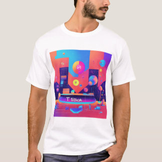 Ein Logo für den Informationskanal auf der Kunstsa T-Shirt