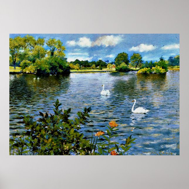 Ein Long Island See, Fine Art, Poster (Vorne)