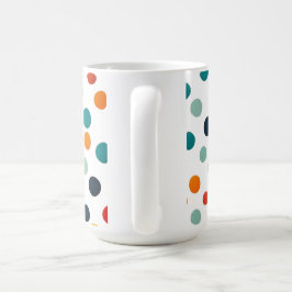 ein LOVE-bezogener Becher mit leuchtenden Tupfen Kaffeetasse