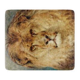 Ein Löwenkopf (von Heywood Hardy) Schneidebrett