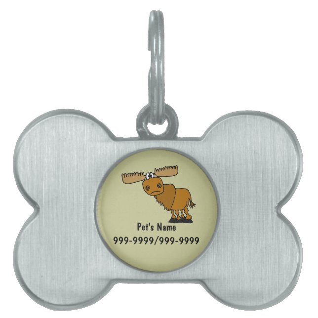 EIN lustiger Elch-Haustier-Umbau oder ein Tiermarke (Vorderseite)