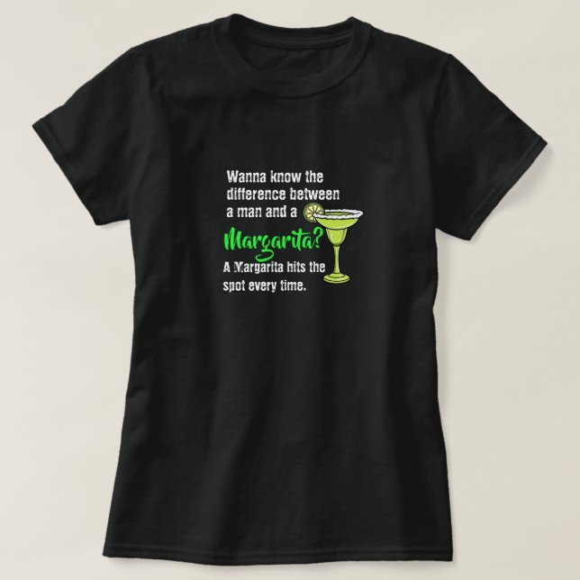 Ein lustiger Mann und eine Margarita trafen den Sp T-Shirt (Design vorne)