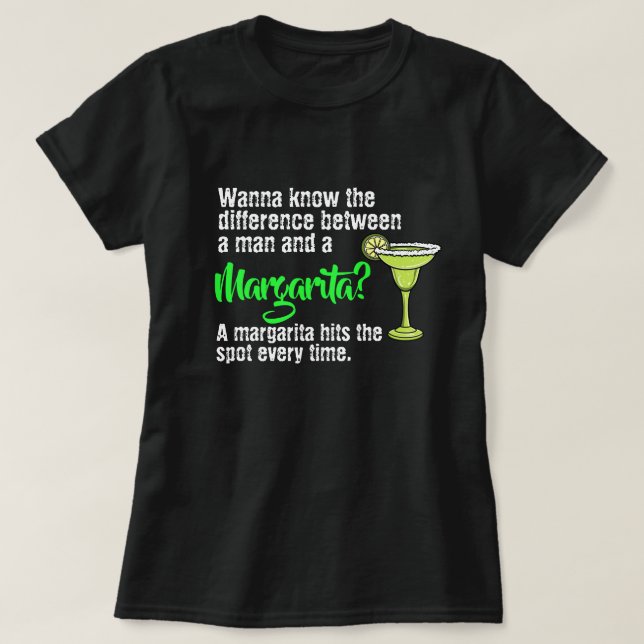 Ein lustiger Mann und eine Margarita trafen den Sp T-Shirt (Design vorne)