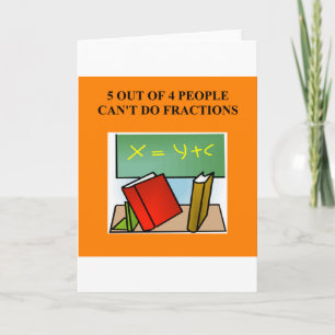 ein lustiger Mathwitz Karte