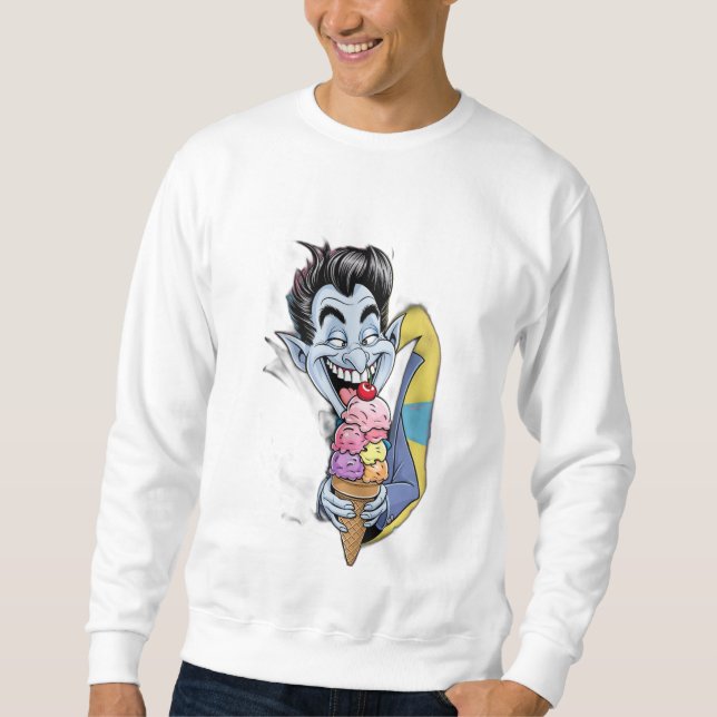 Ein lustiger, nicht so beängstigender Vampir, der  Sweatshirt (Vorderseite)