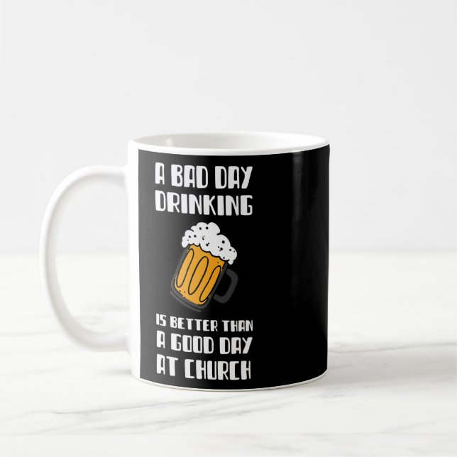 Ein lustiger säkularer Atheist oder Agnostiker für Kaffeetasse (Links)