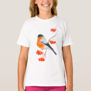 Ein lustiges Bullfino auf einem Gewölbebaum T-Shirt