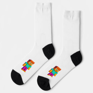 Ein lustiges Design, das jungen Spielern Freude ma Socken
