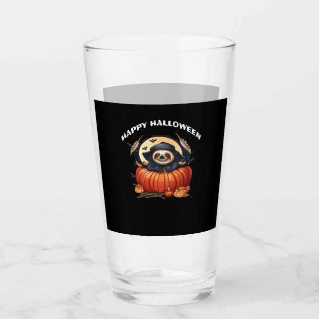 Ein lustiges Faultier, das Halloween Essential T-S Glas (Vorderseite)