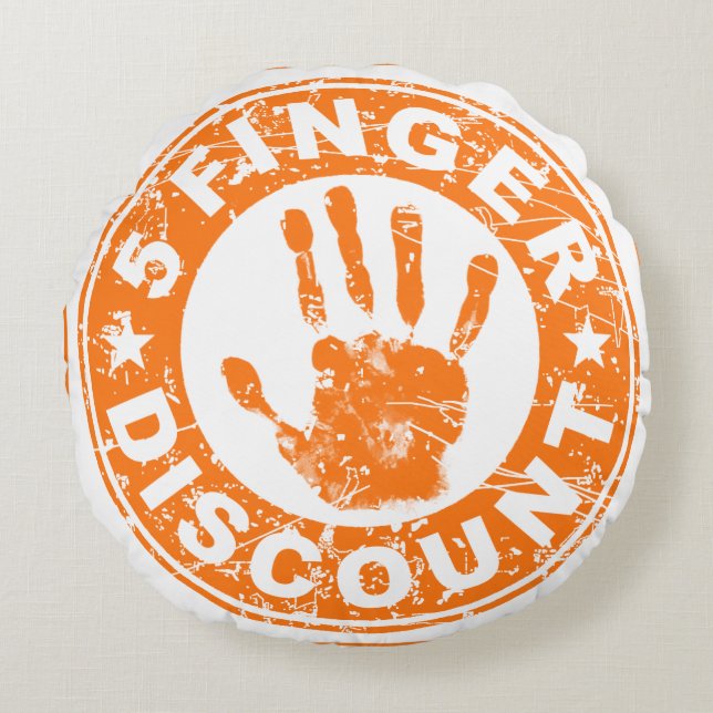 Ein lustiges Gag Geschenkkissen! Rundes Kissen (Vorderseite)