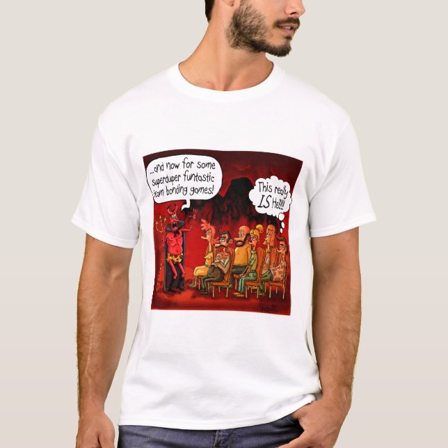 Ein lustiges Geschenk für Mitarbeiter. T-Shirt (Vorderseite)