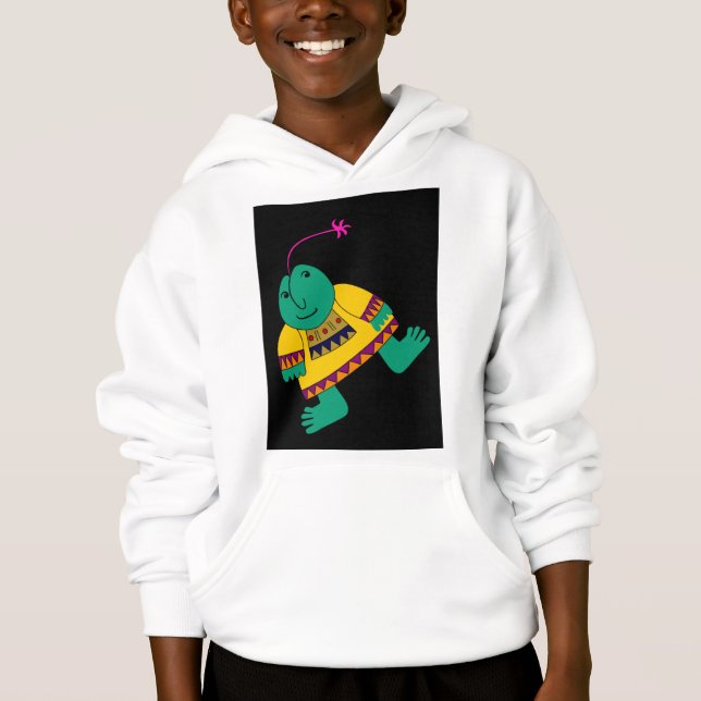 Ein lustiges Gesicht Hoodie (Vorderseite)