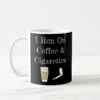 Ein lustiges Kaffeekonzept, das ich auf Kaffee und Kaffeetasse