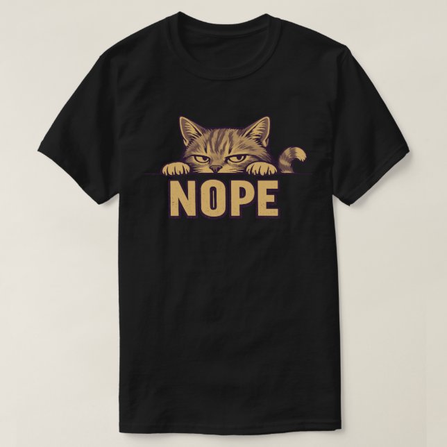 Ein lustiges Katzen-Design T-Shirt (Design vorne)