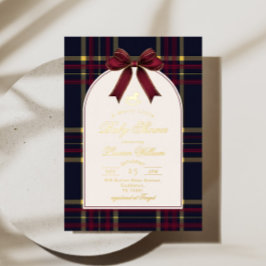 Ein lustiges kleines Babyduschenrockpferd Vintag Folieneinladung