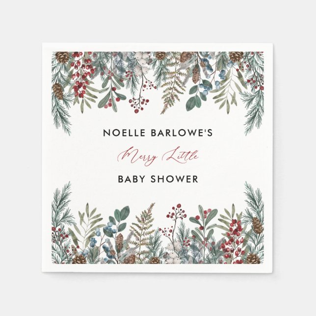 Ein lustiges kleines Babyduschpapier Napkins Serviette (Vorderseite)