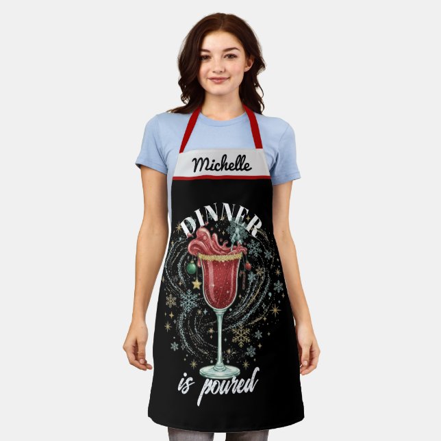 Ein lustiges, personalisiertes Weihnachtsgeschenk  Schürze (Getragen)