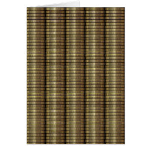 Ein lustiges und kreatives Münzstapel-Muster