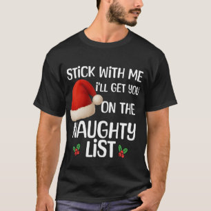 Ein lustiges Weihnachten-ungzogen-Liste-Design T-S T-Shirt