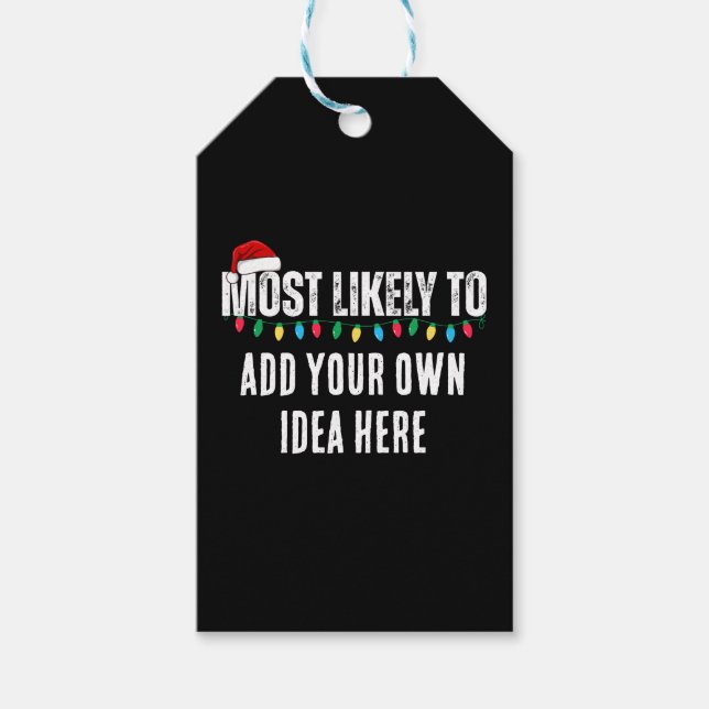 😂 ein lustiges Weihnachtsgeschenk schaffen, das a Geschenkanhänger (Vorderseite)