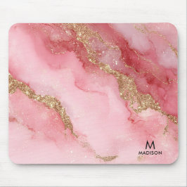 Ein luxuriöser rosa Marmorhintergrund Mousepad
