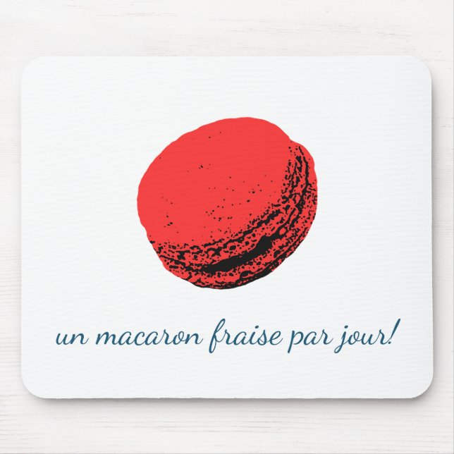 Ein Macaron-Duft par jour! Mousepad (Vorne)