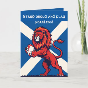 Ein mächtiger schottischer Lion Rampant Karte