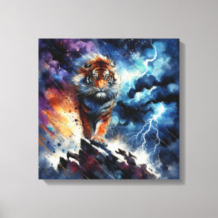 Ein mächtiger Tiger Leinwanddruck