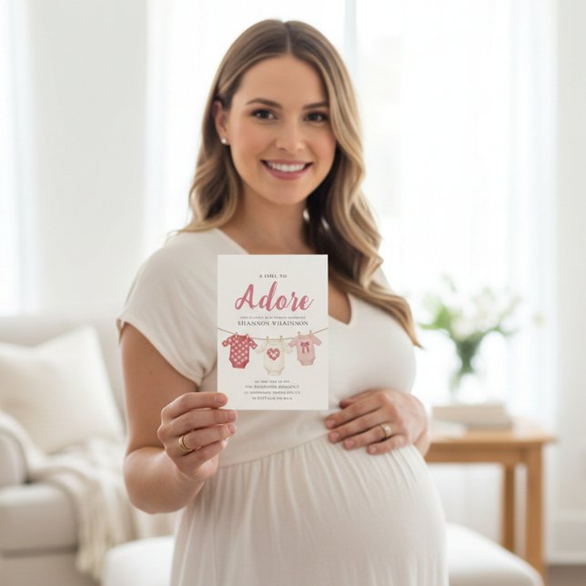Ein Mädchen Baby Shower Einladung (Von Creator hochgeladen)