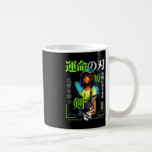 Ein Mädchen, das Anime Black Girl Game Lovers Lieb Kaffeetasse