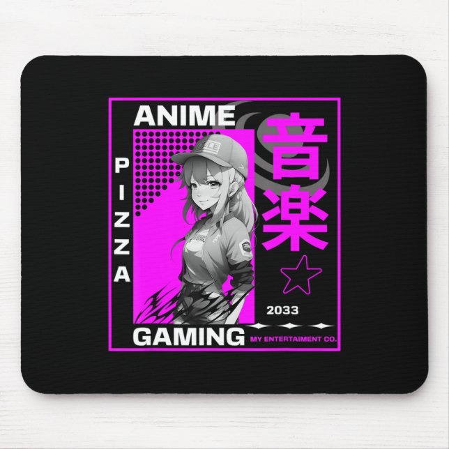 Ein Mädchen, das Anime Gaming Lieben Mousepad (Vorne)
