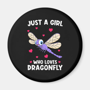 Ein Mädchen, das Drachenfliegen Liebe Magnet