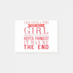 Ein Mädchen, das gerne Krankenhausapotheker war Post-it Klebezettel