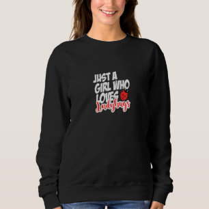 Ein Mädchen, das Ladybugs Liebe Niedliches Ladybug Sweatshirt
