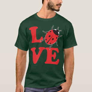 Ein Mädchen, das Ladybugs Lieben niedliche Ladybug T-Shirt