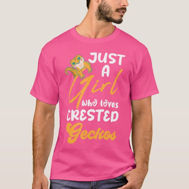 Ein Mädchen, das Lieben Geckos erschaffen hat T-Shirt (Vorderseite)