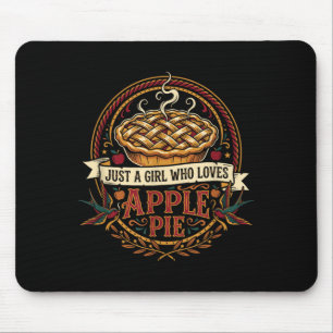 Ein Mädchen, das Liebt Pie Backen Vintage Thanksgi Mousepad