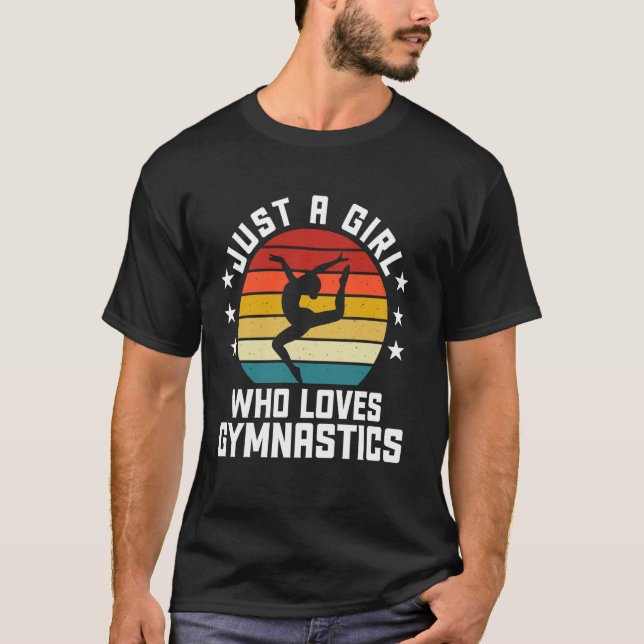 Ein Mädchen, das Turnen liebt T-Shirt (Vorderseite)