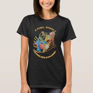 EIN MÄDCHEN, EINFACH IHREN EIGENEN HORN-T - SHIRT 