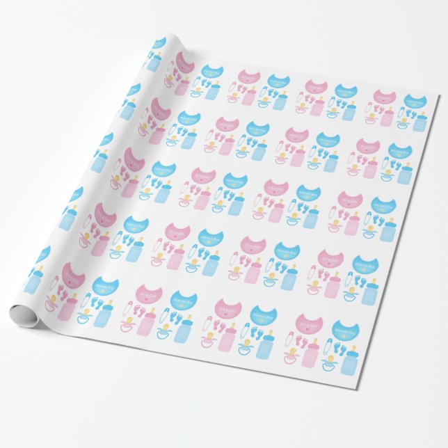 ein Mädchen Geschenkpapier (Ungerollt)