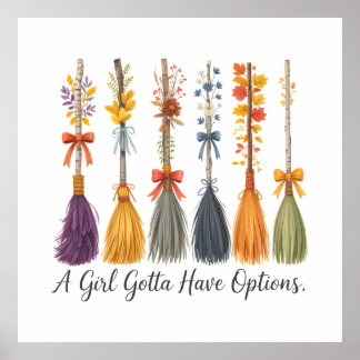 Ein Mädchen Gotta hat Angebotsdesign Poster