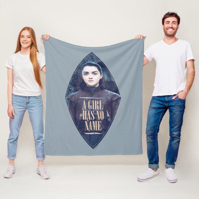 "Ein Mädchen hat keinen Namen" Arya Stark Graphic Fleecedecke (Beispiel)